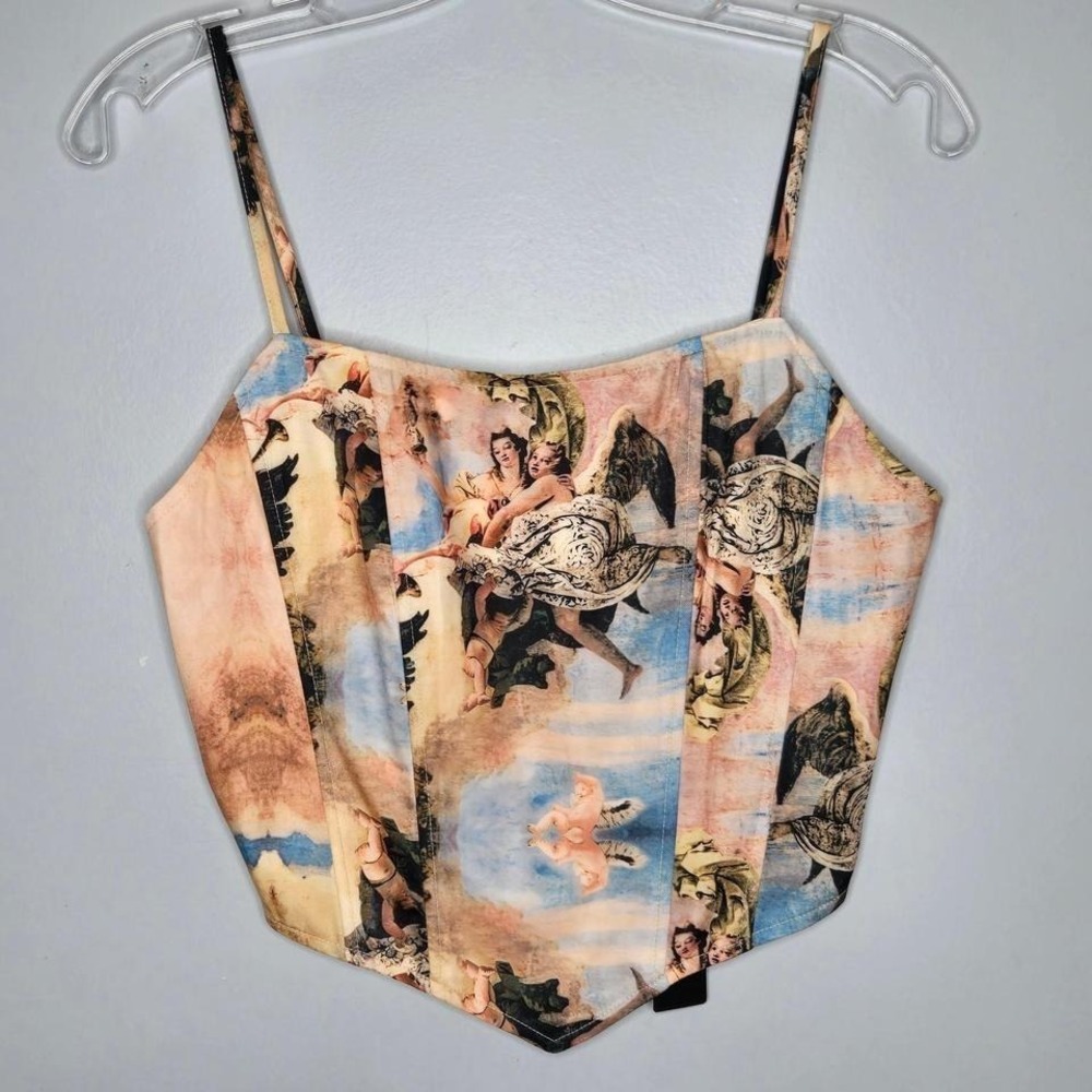 nwt renaissance corset top museum of art angel cherub angelcore dreamy fairycore